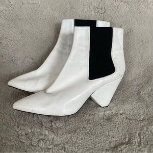 Isabel Marant White Leather Booties